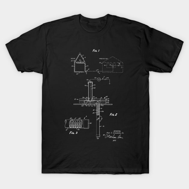 Heat Detecting Sensor Vintage Patent Hand Drawing T-Shirt by TheYoungDesigns
